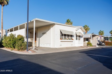 Welcome home to this beautifully designed 1,100 sq. ft on Palm Creek Golf and RV Resort in Arizona - for sale on GolfHomes.com, golf home, golf lot