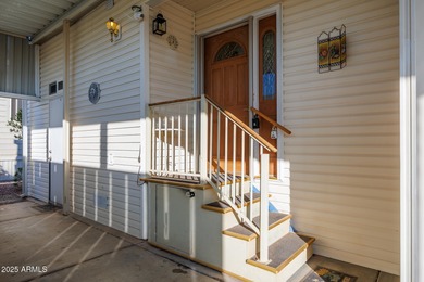 Welcome home to this beautifully designed 1,100 sq. ft on Palm Creek Golf and RV Resort in Arizona - for sale on GolfHomes.com, golf home, golf lot