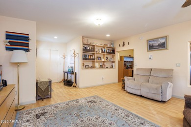 Welcome home to this beautifully designed 1,100 sq. ft on Palm Creek Golf and RV Resort in Arizona - for sale on GolfHomes.com, golf home, golf lot