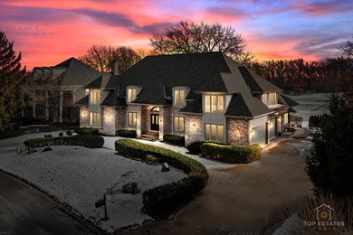 Experience refined living in this stunning custom brick estate on Crystal Tree Golf and Country Club in Illinois - for sale on GolfHomes.com, golf home, golf lot