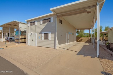 This ''Stick built'', 1 bed, 1 1/2 bath home is large enough for on Great Eagle Golf Club in Arizona - for sale on GolfHomes.com, golf home, golf lot