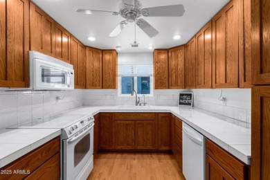 This ''Stick built'', 1 bed, 1 1/2 bath home is large enough for on Great Eagle Golf Club in Arizona - for sale on GolfHomes.com, golf home, golf lot