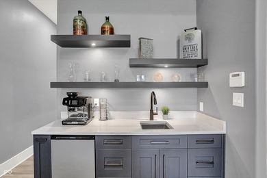 This home is an absolute showstopper-a modern masterpiece tucked on Dyes Walk Golf Course in Indiana - for sale on GolfHomes.com, golf home, golf lot