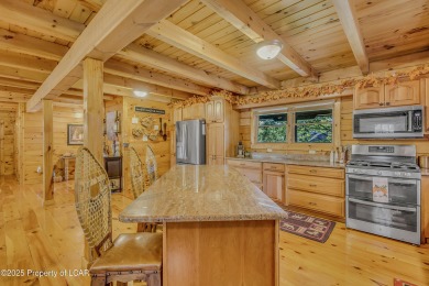 Stunning custom-built log chalet in desirable Eagle Rock Resort on Eagle Rock Golf and Ski Resort in Pennsylvania - for sale on GolfHomes.com, golf home, golf lot