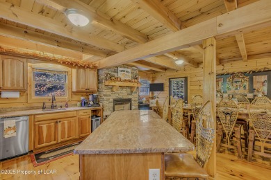 Stunning custom-built log chalet in desirable Eagle Rock Resort on Eagle Rock Golf and Ski Resort in Pennsylvania - for sale on GolfHomes.com, golf home, golf lot