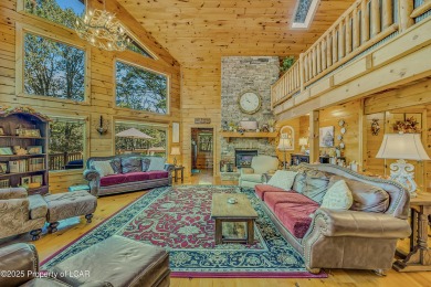 Stunning custom-built log chalet in desirable Eagle Rock Resort on Eagle Rock Golf and Ski Resort in Pennsylvania - for sale on GolfHomes.com, golf home, golf lot
