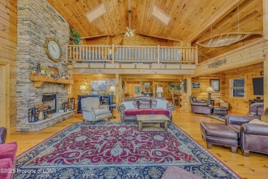 Stunning custom-built log chalet in desirable Eagle Rock Resort on Eagle Rock Golf and Ski Resort in Pennsylvania - for sale on GolfHomes.com, golf home, golf lot