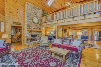 Stunning custom-built log chalet in desirable Eagle Rock Resort on Eagle Rock Golf and Ski Resort in Pennsylvania - for sale on GolfHomes.com, golf home, golf lot