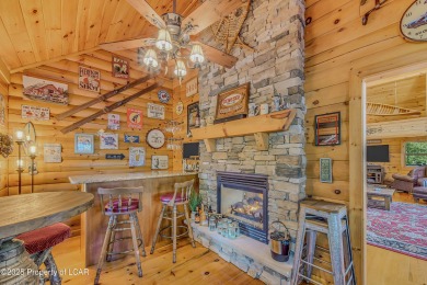 Stunning custom-built log chalet in desirable Eagle Rock Resort on Eagle Rock Golf and Ski Resort in Pennsylvania - for sale on GolfHomes.com, golf home, golf lot