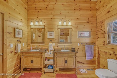 Stunning custom-built log chalet in desirable Eagle Rock Resort on Eagle Rock Golf and Ski Resort in Pennsylvania - for sale on GolfHomes.com, golf home, golf lot