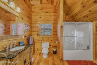 Stunning custom-built log chalet in desirable Eagle Rock Resort on Eagle Rock Golf and Ski Resort in Pennsylvania - for sale on GolfHomes.com, golf home, golf lot