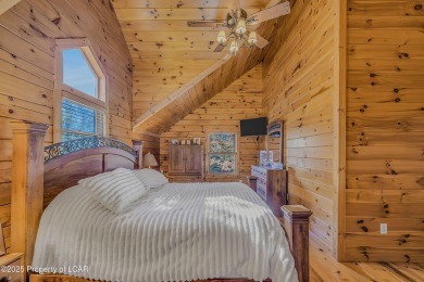 Stunning custom-built log chalet in desirable Eagle Rock Resort on Eagle Rock Golf and Ski Resort in Pennsylvania - for sale on GolfHomes.com, golf home, golf lot
