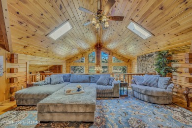Stunning custom-built log chalet in desirable Eagle Rock Resort on Eagle Rock Golf and Ski Resort in Pennsylvania - for sale on GolfHomes.com, golf home, golf lot