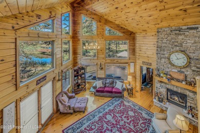Stunning custom-built log chalet in desirable Eagle Rock Resort on Eagle Rock Golf and Ski Resort in Pennsylvania - for sale on GolfHomes.com, golf home, golf lot