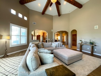 Luxury can become a habit in this elegant Earth & Stone custom on San Juan Country Club in New Mexico - for sale on GolfHomes.com, golf home, golf lot