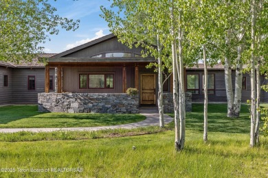 Designed by renowned local architects Dubbe Moulder and on Jackson Hole Golf and Tennis Club in Wyoming - for sale on GolfHomes.com, golf home, golf lot
