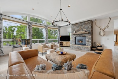 Designed by renowned local architects Dubbe Moulder and on Jackson Hole Golf and Tennis Club in Wyoming - for sale on GolfHomes.com, golf home, golf lot