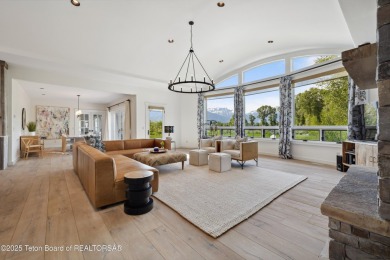 Designed by renowned local architects Dubbe Moulder and on Jackson Hole Golf and Tennis Club in Wyoming - for sale on GolfHomes.com, golf home, golf lot