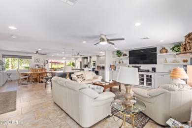 This beautiful home overlooks the 14th  Green on Pebblebrook on Stardust Golf Course in Arizona - for sale on GolfHomes.com, golf home, golf lot