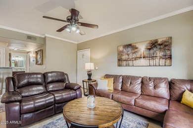 Discover this beautifully updated end-unit retreat in the highly on Sanctuary Golf Course At WestWorld in Arizona - for sale on GolfHomes.com, golf home, golf lot