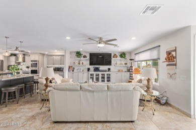 This beautiful home overlooks the 14th  Green on Pebblebrook on Stardust Golf Course in Arizona - for sale on GolfHomes.com, golf home, golf lot