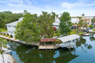This updated waterfront stilt (DID NOT FLOOD) home in Crystal on Plantation Inn and Golf Resort  in Florida - for sale on GolfHomes.com, golf home, golf lot