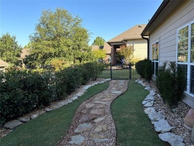 Elegantly updated corner lot patio home in the peaceful, gated on Cedar Ridge Country Club in Oklahoma - for sale on GolfHomes.com, golf home, golf lot