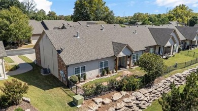 Elegantly updated corner lot patio home in the peaceful, gated on Cedar Ridge Country Club in Oklahoma - for sale on GolfHomes.com, golf home, golf lot