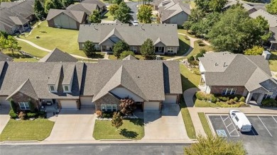 Elegantly updated corner lot patio home in the peaceful, gated on Cedar Ridge Country Club in Oklahoma - for sale on GolfHomes.com, golf home, golf lot