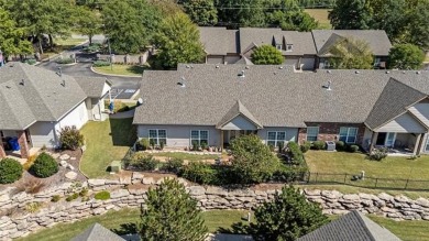 Elegantly updated corner lot patio home in the peaceful, gated on Cedar Ridge Country Club in Oklahoma - for sale on GolfHomes.com, golf home, golf lot