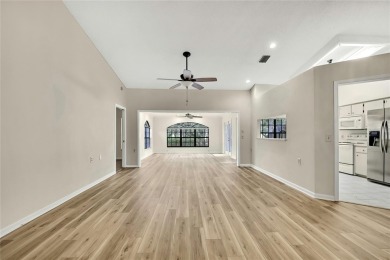 This charming villa, located on the first hole of the Grand on Timber Pines Golf Course in Florida - for sale on GolfHomes.com, golf home, golf lot