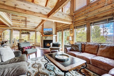 This log home comes fully furnished and is a true mountain on Raven Golf Club At Three Peaks in Colorado - for sale on GolfHomes.com, golf home, golf lot