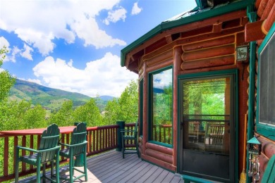 This log home comes fully furnished and is a true mountain on Raven Golf Club At Three Peaks in Colorado - for sale on GolfHomes.com, golf home, golf lot