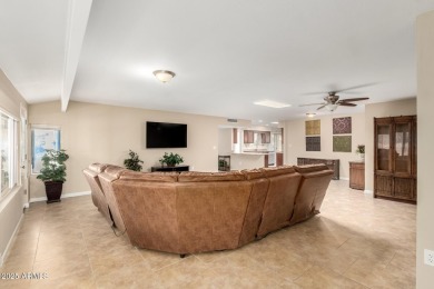 Spacious and beautifully updated, this Gemini model sits on a on Sun City Country Club in Arizona - for sale on GolfHomes.com, golf home, golf lot