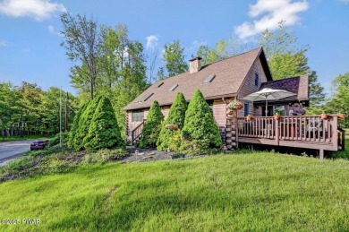 This gorgeous log home truly embraces the ''life in the on The Hideout Golf in Pennsylvania - for sale on GolfHomes.com, golf home, golf lot