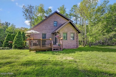 This gorgeous log home truly embraces the ''life in the on The Hideout Golf in Pennsylvania - for sale on GolfHomes.com, golf home, golf lot