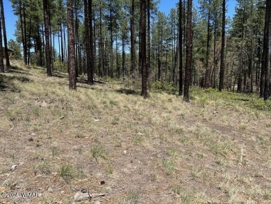 COME SEE THIS BEAUTIFULLY TIMBERED LOT WITH TALL PINES AND A on Alpine Country Club in Arizona - for sale on GolfHomes.com, golf home, golf lot