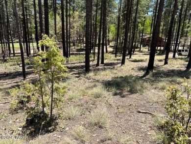 COME SEE THIS BEAUTIFULLY TIMBERED LOT WITH TALL PINES AND A on Alpine Country Club in Arizona - for sale on GolfHomes.com, golf home, golf lot