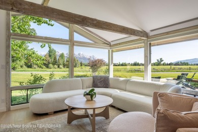 Experience refined mountain living in this beautifully remodeled on Jackson Hole Golf and Tennis Club in Wyoming - for sale on GolfHomes.com, golf home, golf lot