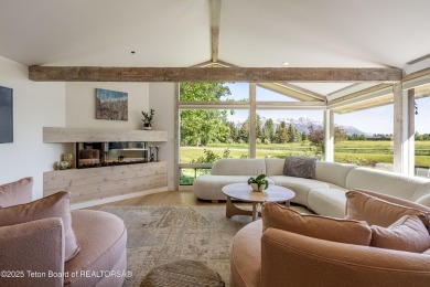 Experience refined mountain living in this beautifully remodeled on Jackson Hole Golf and Tennis Club in Wyoming - for sale on GolfHomes.com, golf home, golf lot