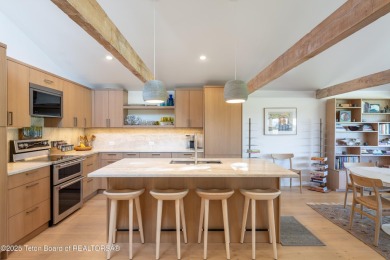 Experience refined mountain living in this beautifully remodeled on Jackson Hole Golf and Tennis Club in Wyoming - for sale on GolfHomes.com, golf home, golf lot