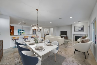 Sweeping Strip, City & Mountain Views create a dramatic backdrop on Revere Golf Club in Nevada - for sale on GolfHomes.com, golf home, golf lot