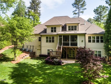 This Custom Built home by Grayson Homes is located in the highly on Hasentree Club in North Carolina - for sale on GolfHomes.com, golf home, golf lot