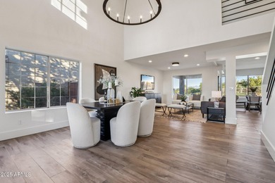 With breathtaking golf course, Red Mtn, and city light views on Red Mountain Ranch Country Club in Arizona - for sale on GolfHomes.com, golf home, golf lot