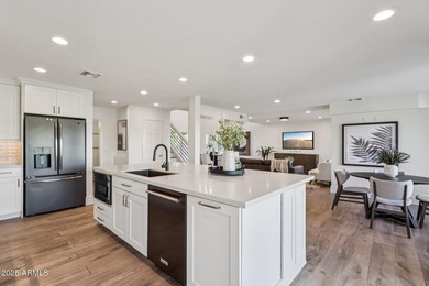 With breathtaking golf course, Red Mtn, and city light views on Red Mountain Ranch Country Club in Arizona - for sale on GolfHomes.com, golf home, golf lot