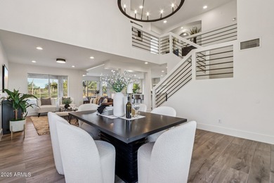 With breathtaking golf course, Red Mtn, and city light views on Red Mountain Ranch Country Club in Arizona - for sale on GolfHomes.com, golf home, golf lot