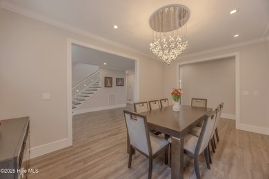 Upscale living with long golf views of Hole #3 of the on River Landing Golf Course in North Carolina - for sale on GolfHomes.com, golf home, golf lot