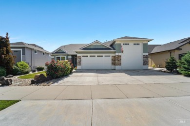 Gorgeous home located at the #12 hole of Red Hawk Golf Course on Hunters Point Golf Club in Idaho - for sale on GolfHomes.com, golf home, golf lot
