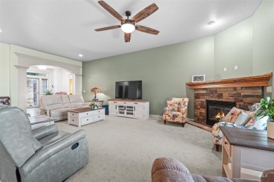 Gorgeous home located at the #12 hole of Red Hawk Golf Course on Hunters Point Golf Club in Idaho - for sale on GolfHomes.com, golf home, golf lot