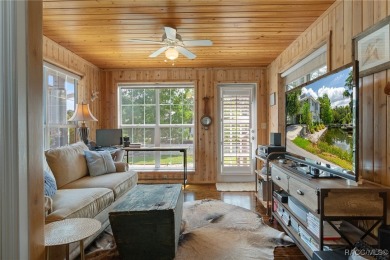 This updated waterfront stilt (DID NOT FLOOD) home in Crystal on Plantation Inn and Golf Resort  in Florida - for sale on GolfHomes.com, golf home, golf lot
